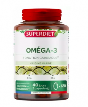 SUPERDIET - Oméga 3 120 capsules