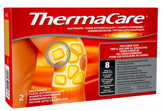 THERMACARE - Patch auto-chauffant 8h douleur genou 2 patchs