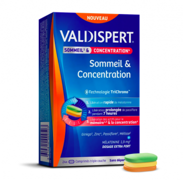 VALDISPERT- Sommeil & concentration 24 comprimés