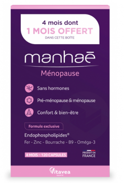 VITAVEA - MANHAE -  M&eacute;nopause 120 capsules dont 1 mois offert