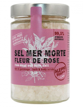 TADE - Sel de la Mer Morte Fleur de Rose - Bain et gommage 300 g