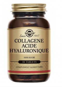 SOLGAR - Complexe Collagène & Acide Hyaluronique 30 comprimés