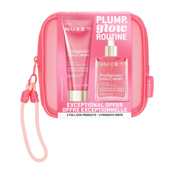 NUXE - Trousse PRODIGIEUSE [HYALU] BOOST - Routine Plump & Glow - S&eacute;rum &Eacute;clat Anti-Taches 30ml + Cr&egrave;me &Eacute;clat Repulpante 50ml
