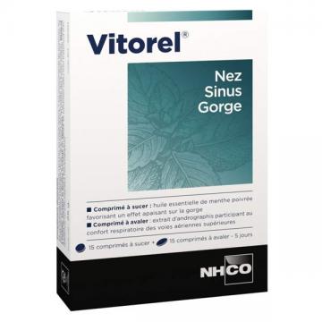 NHCO VITOREL - Nez Sinus Gorge 2x15 comprimes