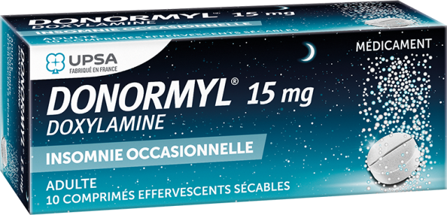 UPSA - Donormyl 15mg 10 comprim&eacute;s effervescents