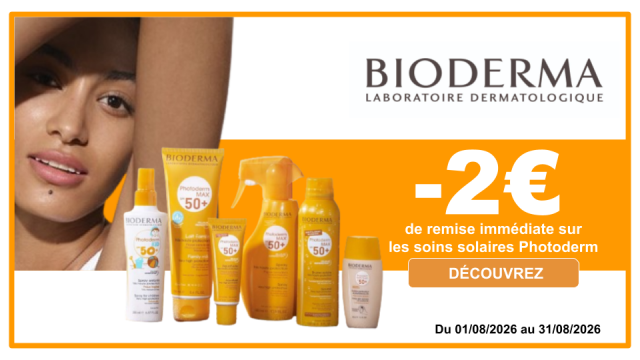 BIODERMA -2&euro; de remise imm&eacute;diate sur les soins solaires Photoderm