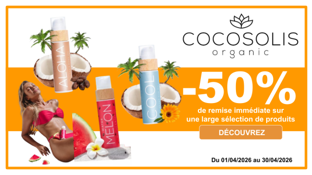 COCOSOLIS -50% de remise imm&eacute;diate sur une large s&eacute;lection de produits