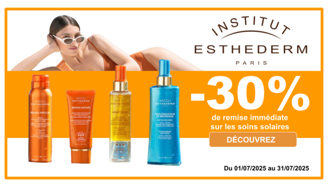 ESTHEDERM - 30% de remise imm&eacute;diate sur les soins solaires