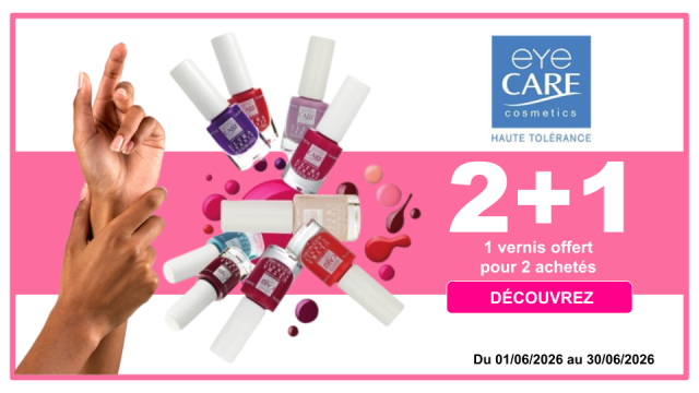 EYE CARE 1 vernis à ongles offert pour 2 achetés, le moins cher des 3
