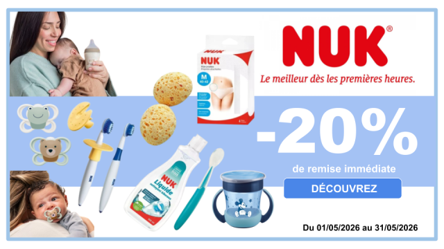 NUK -20% de remise immédiate
