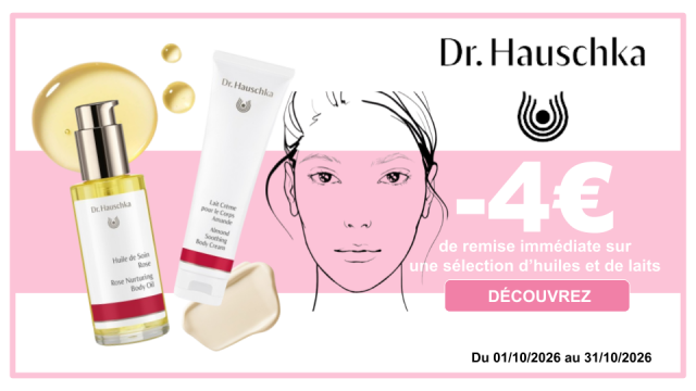 DR.HAUSCHKA -4&euro; de remise imm&eacute;diate sur une s&eacute;lection d'huiles et de laits