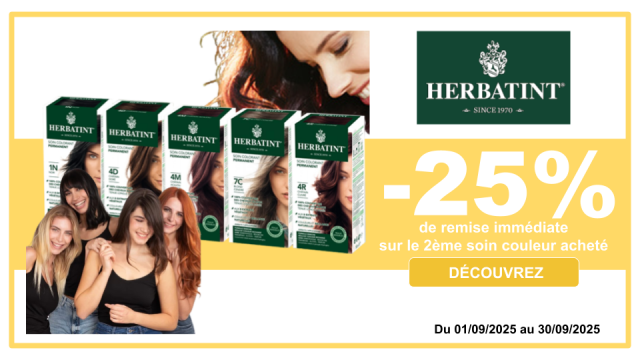 HERBATINT -25% de remise imm&eacute;diate sur le 2&egrave;me soin couleur achet&eacute;