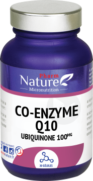 PHARM NATURE - Co-Enzyme Q10 Ubiquinone . 100mg 30 g&eacute;lules