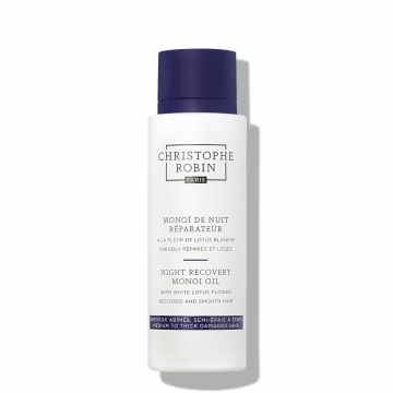CHRISTOPHE ROBIN - Huile de Monoï Réparatrice de Nuit à la Fleur de Lotus Blanc 150ml