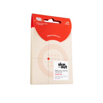 SKIN and OUT - Clear Out - Patchs micro-aiguilles stop-boutons x9