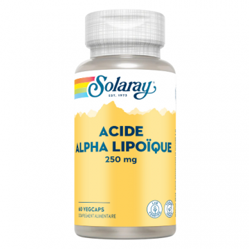 SOLARAY - Acide Alpha Lipo&iuml;que 250mg 60 capsules v&eacute;g&eacute;tales