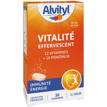 ALVITYL - Vitalit&eacute; 50+ - Immunit&eacute; Energie 30 comprim&eacute;s effervescents