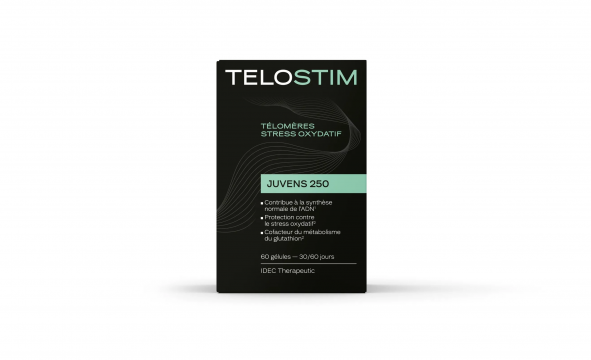 TELOSTIM - Télomères Stress Oxydatif - Juvens 250 60 gélules 30/60 jours