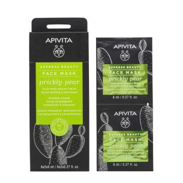 APIVITA - FACE MASK RICKY PEAR - Masque Visage Figue de Barbarie hydratant & apaisant 2x8ml