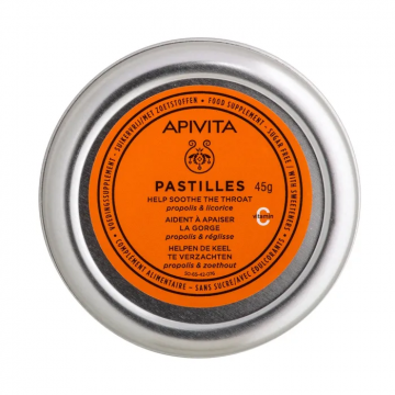 APIVITA - Pastilles R&eacute;glisse aide &agrave; apaiser la gorge 45g