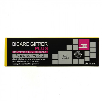 BICARE GIFRER - Dentifrice Blanchissant au Charbon Végétal 75ml