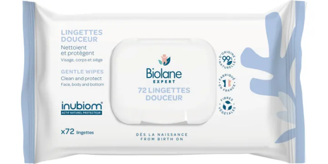 BIOLANE EXPERT -  Lingettes Douceur Peaux Sensibles x 72 lingettes