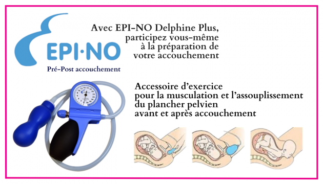 EPI-NO DELPHINE PLUS accessoire d'exercice pour le plancher pelvien avant et apr&egrave;s accouchement