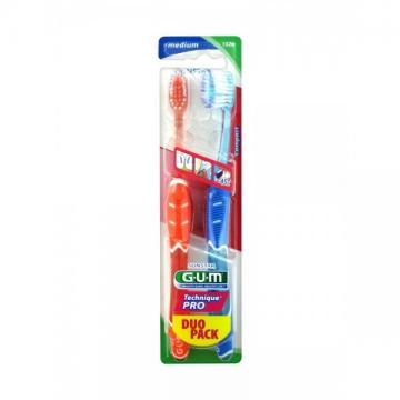 GUM Technique Pro - Brosse &agrave; dents, brin souples, R1525 duo pack