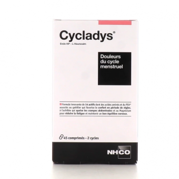 NHCO - CYCLADYS - Douleurs du cycle menstruel 45 comprimés