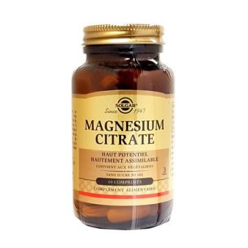 SOLGAR - MAGNESIUM CITRATE - 60 comprimés