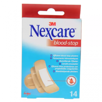 NEXCARE 3M - Nexcare Blood-Stop 14 pansements assortis