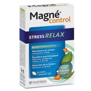 NUTREOV - MAGNE CONTROL - Stress Relax Magnésium marin 300mg 30 comprimés