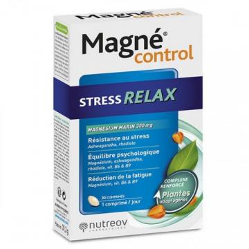 NUTREOV - MAGNE CONTROL - Stress Relax Magn&eacute;sium marin 300mg 30 comprim&eacute;s
