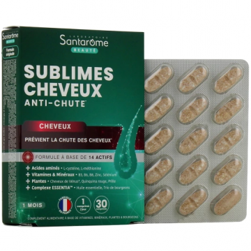 SANTARÔME - Sublimes Cheveux Anti-Chute 1 mois 30 comprimés