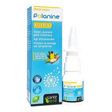 SANTÉ VERTE - POLANINE - Allergie pollen, acariens, poils d'animaux spray nasal 20ml