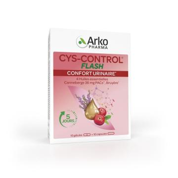 ARKOPHARMA - CYS-CONTROL FLASH - Confort urinaire 10 g&eacute;lules