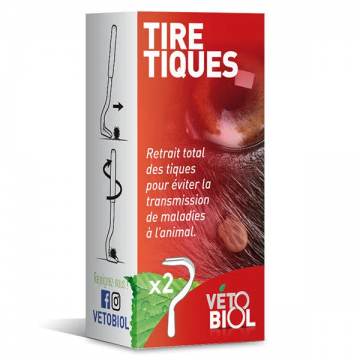 VETOBIOL - Tire-Tiques bo&icirc;te de 2